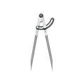 Outillage à main sur Annecy : Compas &agrave; charni&egrave;re 1/4 de cercle 220 mm compas &agrave; charni&egrave;re 1/4 de cercle 220 mm 1 pi&egrave;ce(s) - wilmart