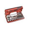 Outillage à main sur Annecy : Coffret cliquet &eacute;tanche "paume de main" 1/2'' dbox� 1 coffret(s) de 21 pi&egrave;ce(s) coffret cliquet &eacute;tanche "paume de main" 1/2'' dbox� - facom