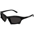 Lunettes sur Grenoble : Lunettes de soleil Balenciaga BB0229S Lunettes de soleil, Noir/Gris, 59 mm