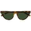Lunettes de soleil Saint Laurent SL 550 SLIM Lunettes de soleil, Havana/Vert, 56 mm