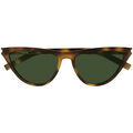 Lunettes sur Grenoble : Lunettes de soleil Saint Laurent SL 550 SLIM Lunettes de soleil, Havana/Vert, 56 mm