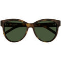 Lunettes sur Grenoble : Lunettes de soleil Saint Laurent SL M107 Lunettes de soleil, Havana/Vert, 55 mm