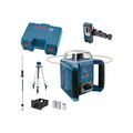 Outillage à main sur Annecy : BOSCH Laser rotatif grl400h + tr&eacute;pied + mire + r&eacute;cepteur non connect&eacute; classe ii lignes 1 coffret(s) de 4 pi&egrave;ce(s) laser rotatif grl400h + tr&eacute;pied + mire + r