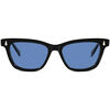 Lunettes de soleil Fabbricatorino 1455 Soave Lunettes de soleil, Noir/Bleu clair, 51 mm