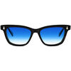 Lunettes de soleil Fabbricatorino 1455 Soave Lunettes de soleil, Noir/Bleu clair, 51 mm