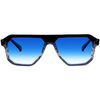 Lunettes de soleil Fabbricatorino Lunettes de soleil, Gris/Bleu clair, 55 mm