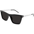Lunettes sur Grenoble : Lunettes de soleil Saint Laurent SL 511 Lunettes de soleil, Noir/Noir, 55 mm