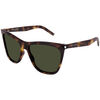 Lunettes de soleil Saint Laurent SL 526 Lunettes de soleil, Havana/Vert, 58 mm