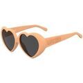 Lunettes sur Grenoble : Lunettes de soleil Moschino MOS128/S Lunettes de soleil, Orange/Gris, 57 mm