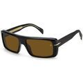 Lunettes sur Grenoble : Lunettes de soleil David Beckham DB 7063/S Lunettes de soleil, Noir/Marron, 58 mm