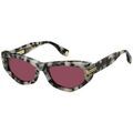 Lunettes sur Grenoble : Lunettes de soleil Marc Jacobs MJ 1028/S Lunettes de soleil, Havana/Bordeaux, 54 mm