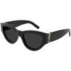 Lunettes de soleil Saint Laurent SL M94 Lunettes de soleil, Noir/Gris, 53 mm