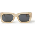 Lunettes sur Grenoble : Lunettes de soleil Off-White OERI073 Col. Boston. 1707 Sable gris fonc&eacute; Lunettes de sole Beige