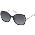 Lunettes sur Grenoble : Lunettes de soleil Nina Ricci SNR361 Lunettes de soleil, Noir/Fum&eacute;e, 57 mm Noir