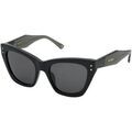 Lunettes sur Grenoble : Lunettes de soleil Nina Ricci SNR323 Lunettes de soleil, Noir/Fum&eacute;e, 54 mm Noir