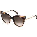 Lunettes sur Grenoble : Lunettes de soleil Blumarine SBM835S Lunettes de soleil, Havana/Marron, 55 mm