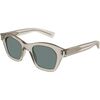 Lunettes de soleil Saint Laurent SL 592 Lunettes de soleil, Beige/Vert, 47 mm
