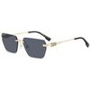 Lunettes de soleil Dsquared D2 0102/S Lunettes de soleil, Noir/Gris, 58 mm Dor&eacute;