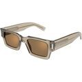 Lunettes sur Grenoble : Lunettes de soleil Saint Laurent SL 572 Lunettes de soleil, Jaune/Marron, 50 mm