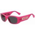 Lunettes sur Grenoble : Lunettes de soleil Moschino MOS145/S Lunettes de soleil, Fuchsia/Gris, 55 mm