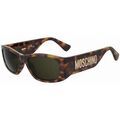 Lunettes sur Grenoble : Lunettes de soleil Moschino MOS145/S Lunettes de soleil, Havana/Marron, 55 mm
