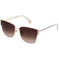 Lunettes de soleil Furla SFU464 Occhiali da sole, Or/Marron, 58 mm Dor&eacute; Grenoble