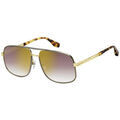 Lunettes sur Grenoble : Lunettes de soleil Marc Jacobs MARC 470/S Lunettes de soleil, Or/Marron, 60 mm Dor&eacute;