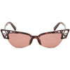 Lunettes de soleil Dsquared DQ0341 BELLA Occhiali da sole, Havana/Bordeaux, 56 mm