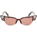 Lunettes sur Grenoble : Lunettes de soleil Dsquared DQ0341 BELLA Occhiali da sole, Havana/Bordeaux, 56 mm