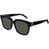 Lunettes de soleil Saint Laurent SL M40/F Lunettes de soleil, Noir/Gris, 55 mm