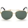 Lunettes de soleil Dsquared DQ0356 Occhiali da sole, Or/Vert, 63 mm Dor&eacute;