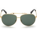 Lunettes de soleil Dsquared DQ0356 Occhiali da sole, Or/Vert, 63 mm Dor&eacute; Grenoble