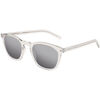 Lunettes de soleil Saint Laurent SL 28 SLIM Lunettes de soleil, Beige/Argent, 49 mm