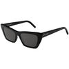 Lunettes de soleil Saint Laurent SL 276 MICA Lunettes de soleil, Noir/Gris, 53 mm