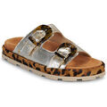 Mules femme sur Grenoble : Mules Fru.it 8670-099-GOMMA-NATURALE-SLASH-COMETA Argent&eacute;
