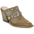 Mules Fru.it 8586-944-CUOIO-GREZZO-VELOUR-PLANET Grenoble