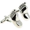 Boutons de manchettes Clj Charles Le Jeune Boutons de manchette Pied Gris argent Argent&eacute;
