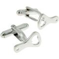 Boutons de manchettes Clj Charles Le Jeune Boutons de manchette D&eacute;capsuleur Gris argent Argent&eacute; Grenoble