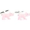 Boutons de manchettes Tony & Paul Boutons de manchette cochon Rose cochon