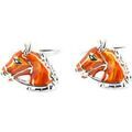 Boutons de manchettes Tony & Paul Boutons de manchette cheval de course Marron Grenoble