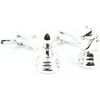 Boutons de manchettes Tony & Paul Boutons de manchette Echecs fou et cheval Gris argent Argent&eacute;