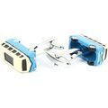 Boutons de manchettes Tony & Paul Boutons de manchette T2 combi Bleu et blanc Grenoble