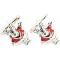 Boutons de manchettes Tony & Paul Boutons de manchette Rudolph rouge et argent Grenoble