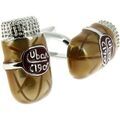 Boutons de manchette sur Grenoble : Boutons de manchettes Clj Charles Le Jeune Boutons de manchette Cigare Marron