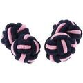 Boutons de manchettes Clj Charles Le Jeune Passementerie RONDO Marine et Rose Grenoble