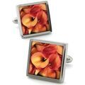 Boutons de manchettes Robert Charles Boutons de manchette CALLA Orange Grenoble