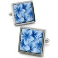 Boutons de manchettes Robert Charles Boutons de manchette Frangipani Bleu Grenoble