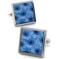 Boutons de manchettes Robert Charles Boutons de manchette Gerbera Bleu Grenoble