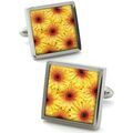 Boutons de manchettes Robert Charles Boutons de manchette Gerbera Jaune Grenoble