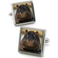Boutons de manchettes Robert Charles Boutons de manchette Hippo Gris Grenoble